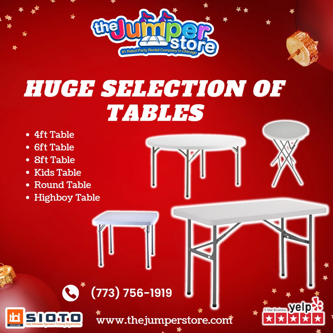 table rental in Chicago